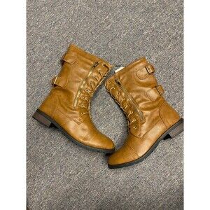 New Refresh Terra Camel  Military Style Combat Boots Size 9